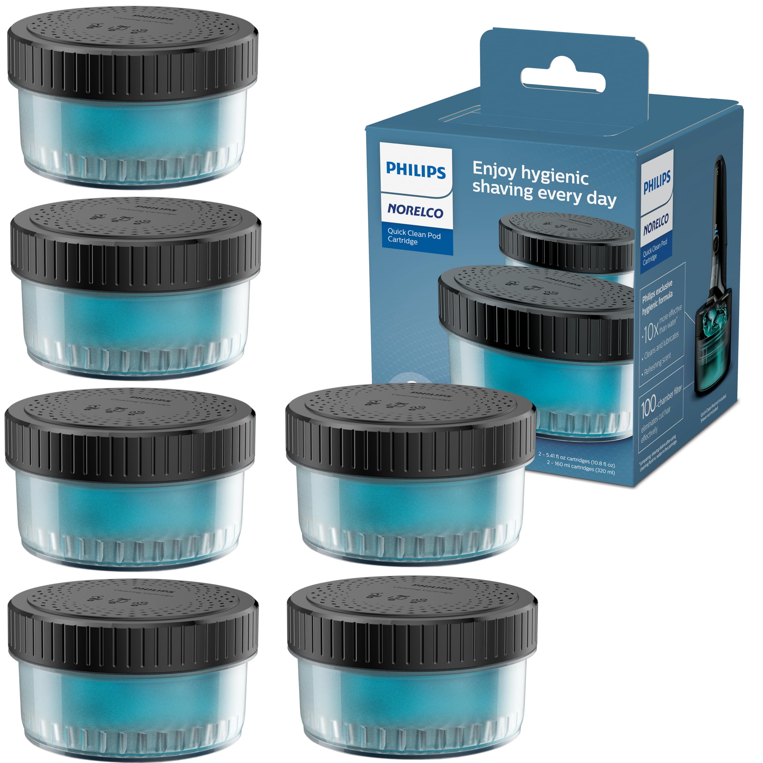 Amazon.com: Philips Norelco Quick Clean Pod Cartridge, Lubricates